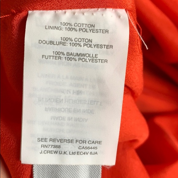 J. Crew Red Eyelet Ruffle Shoulder Blouse - Picture 5 of 5